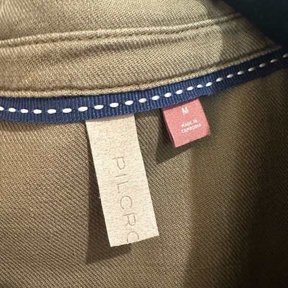 Olive green button down - Picture 2 of 2